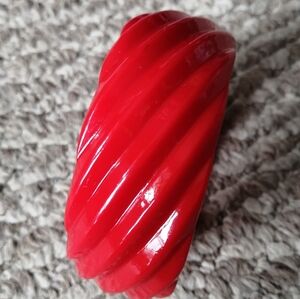 Bakelite - Bengal - Red - Chunky - Art Deco - Deep Carved - Bracelet - Vintage